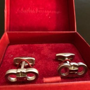 Salvatore Ferragamo Double Gancini Cufflinks
